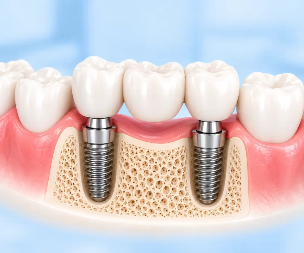 rize diş kliniği implant destekli diş köprüsü